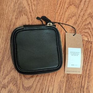Margot Black Leather Jewelry Case